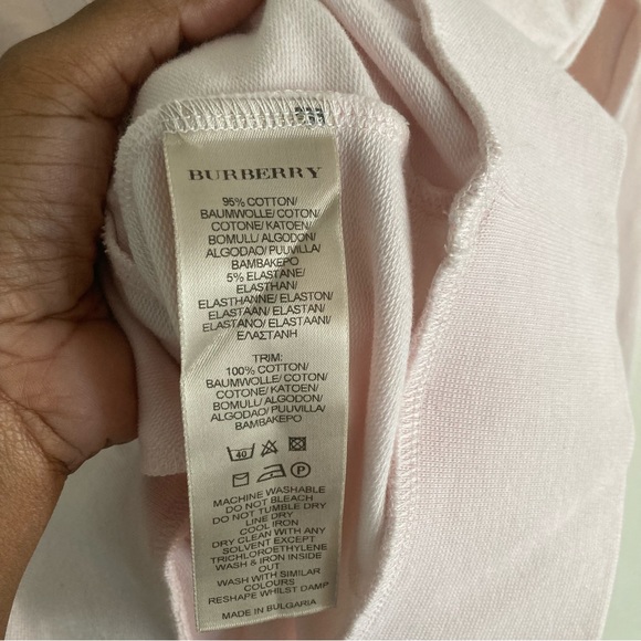 Burberry Brit pale pink hoodie. Size Large - Picture 7 of 8